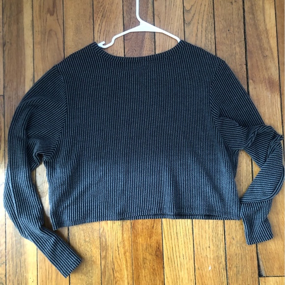 Black Ribbed Sweater - Picture 2 of 5